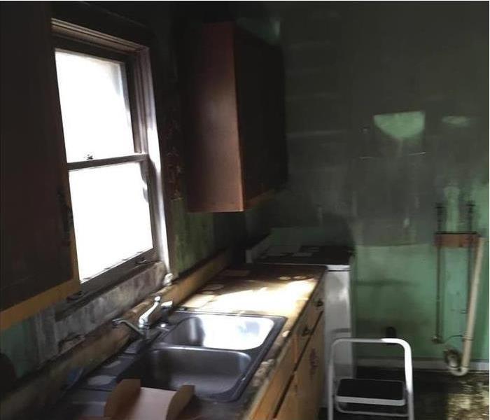 Kitchen after Electrical Fire