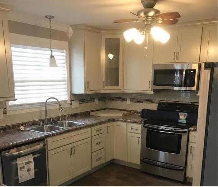 Kitchen fully remodeled after fire