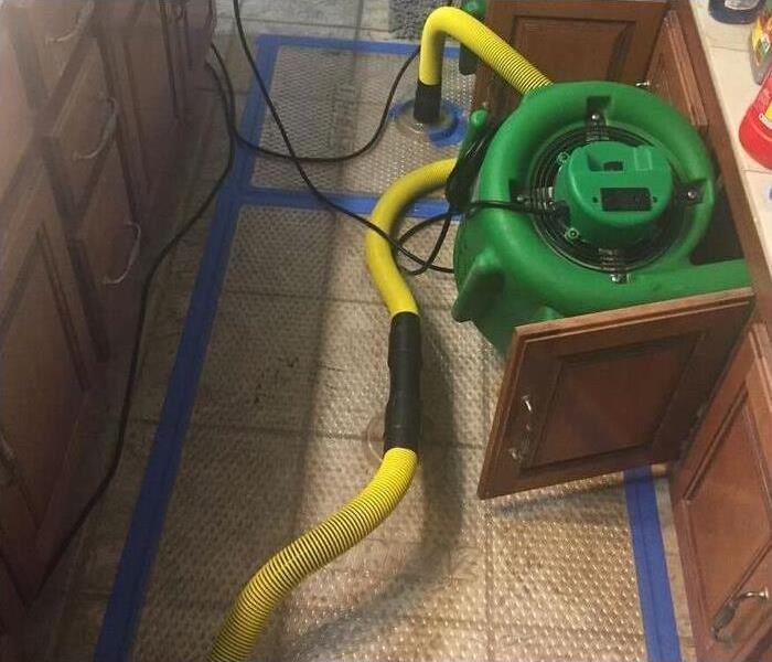 Rescue mat and dryer in bathroom