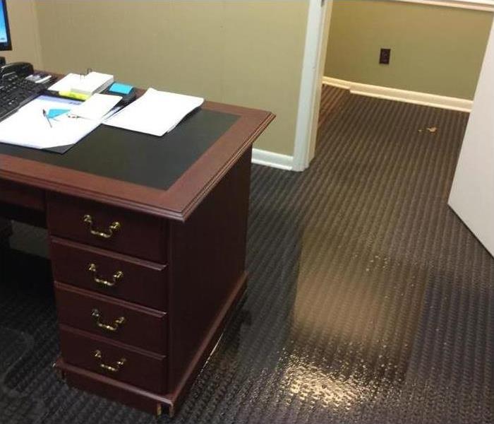 Standing Water in office floor